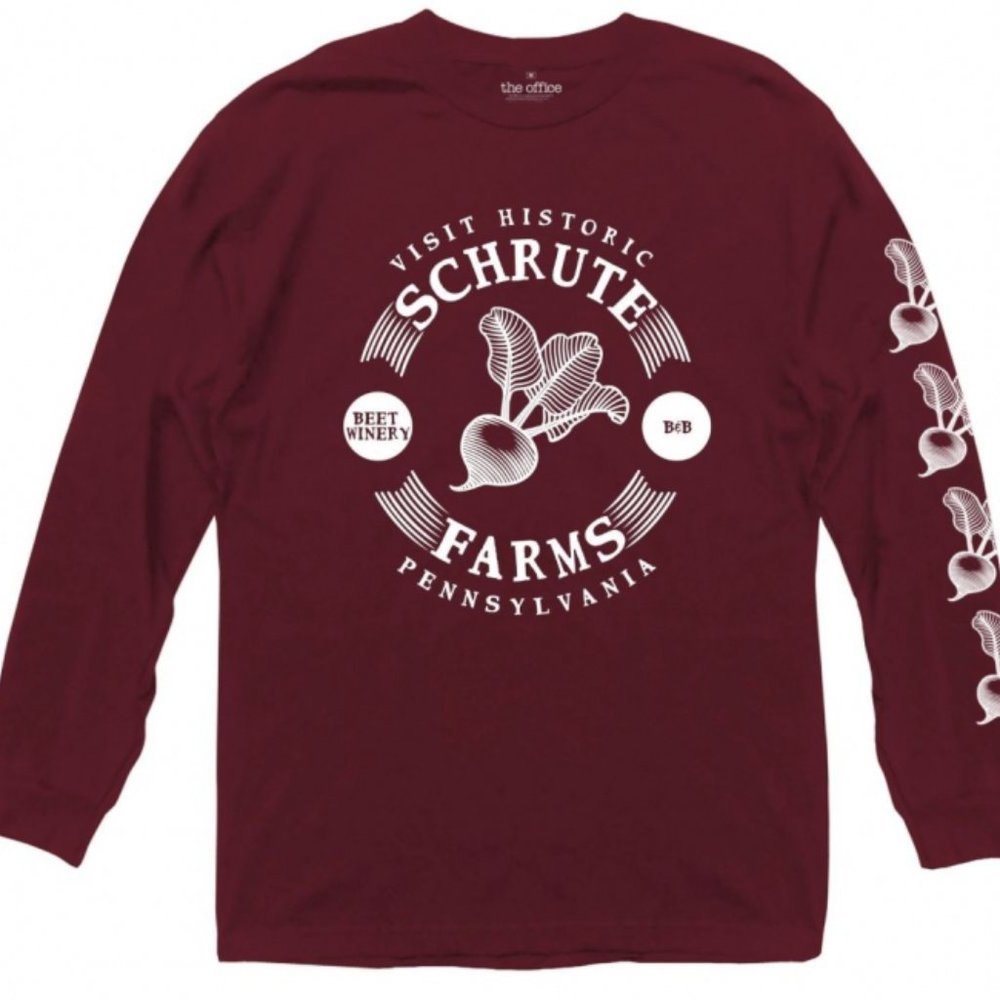 "The Office" Shrute Farms long sleeve t shirt NWT